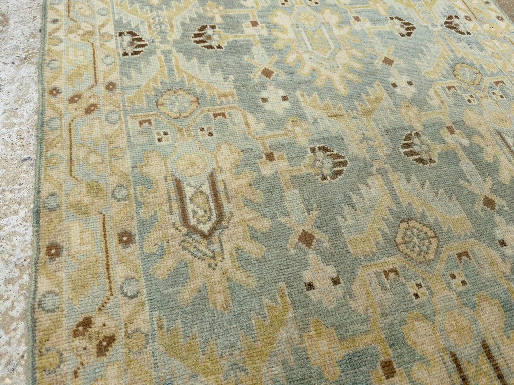 Vintage Persian Malayer Throw Rug, No.26409 - Staging