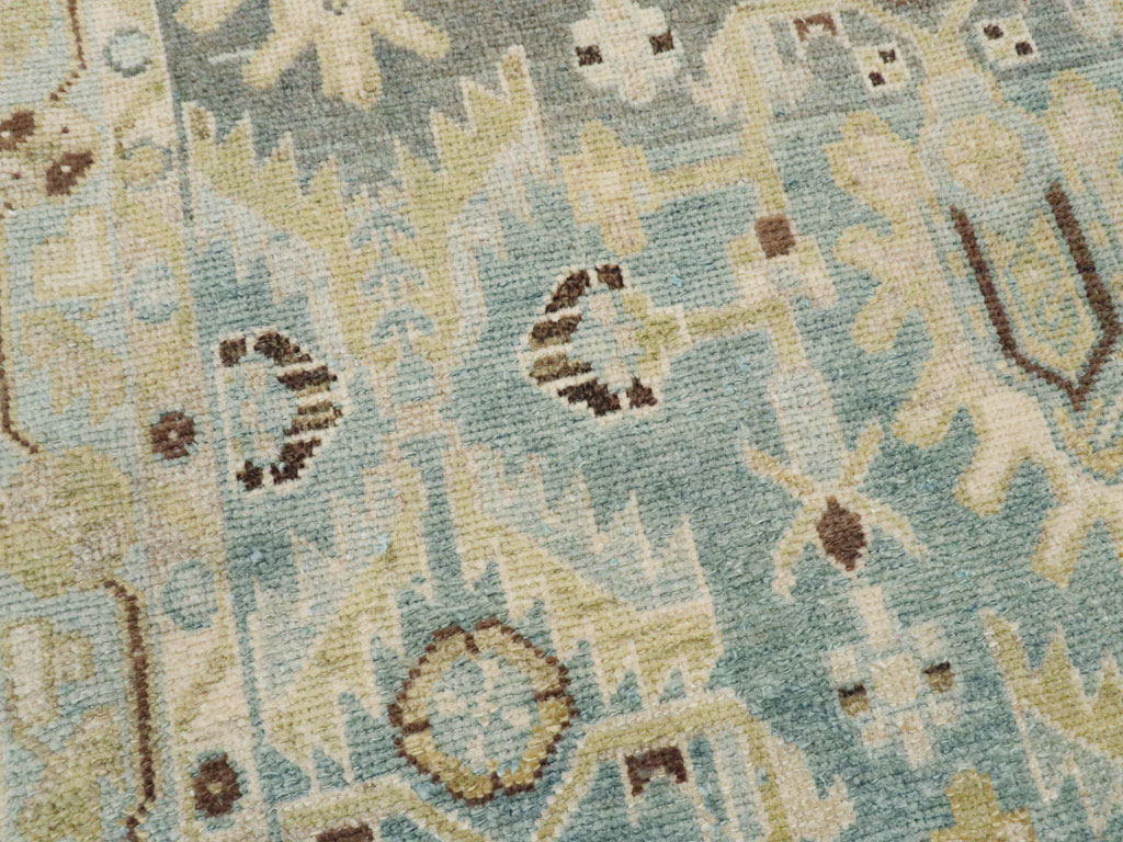 Vintage Persian Malayer Throw Rug, No.26409 - Staging