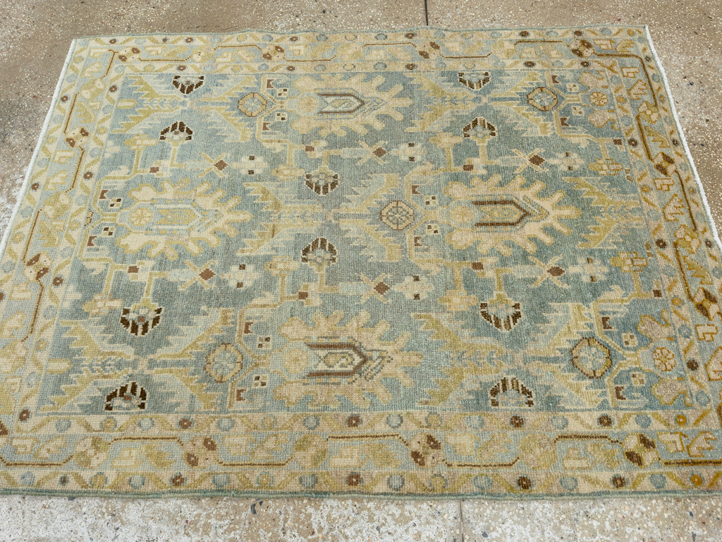 Vintage Persian Malayer Throw Rug, No.26409 - Staging