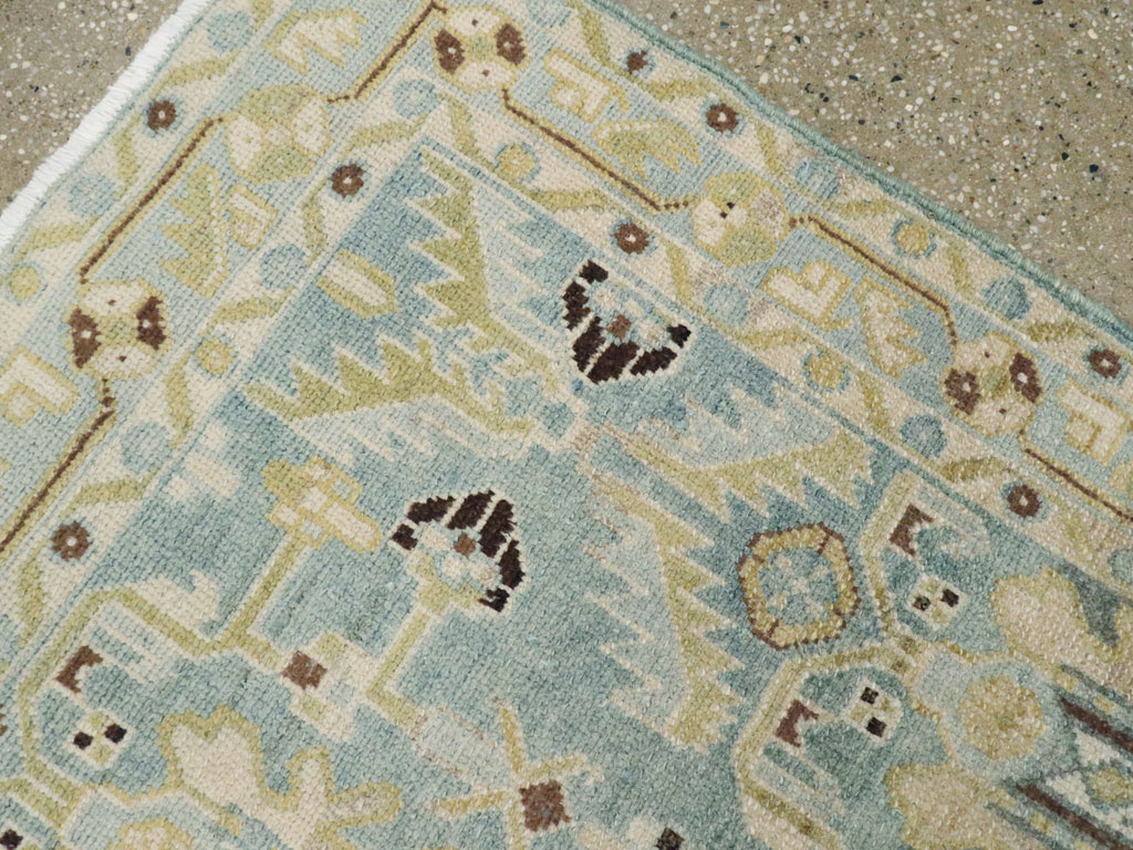 Vintage Persian Malayer Throw Rug, No.26409 - Staging