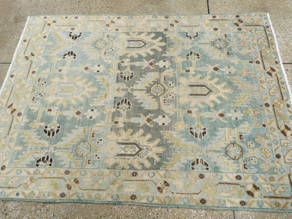 Vintage Persian Malayer Throw Rug, No.26409 - Staging