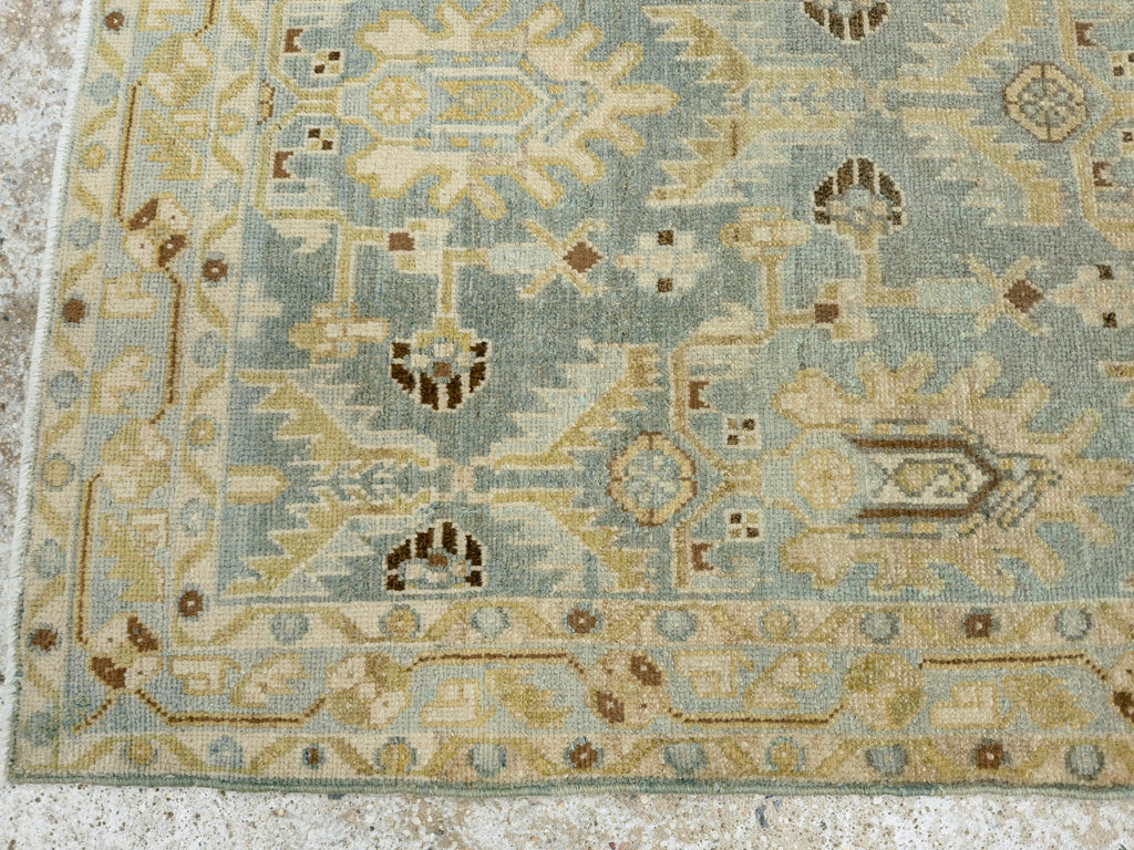 Vintage Persian Malayer Throw Rug, No.26409 - Staging