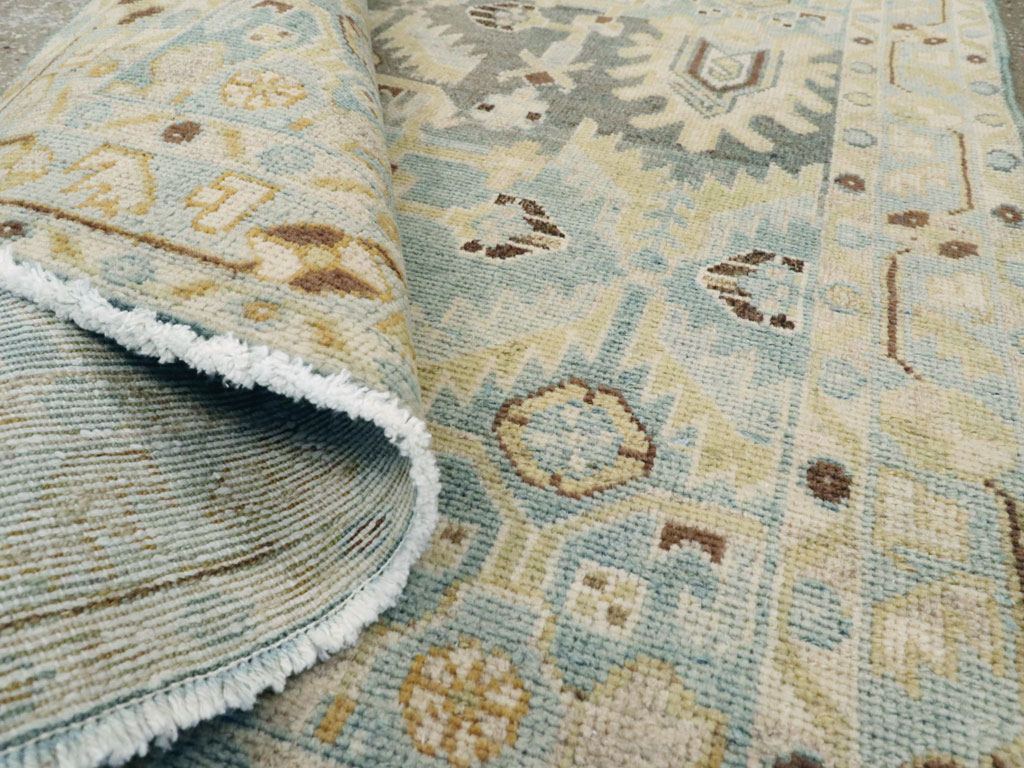 Vintage Persian Malayer Throw Rug, No.26409 - Staging