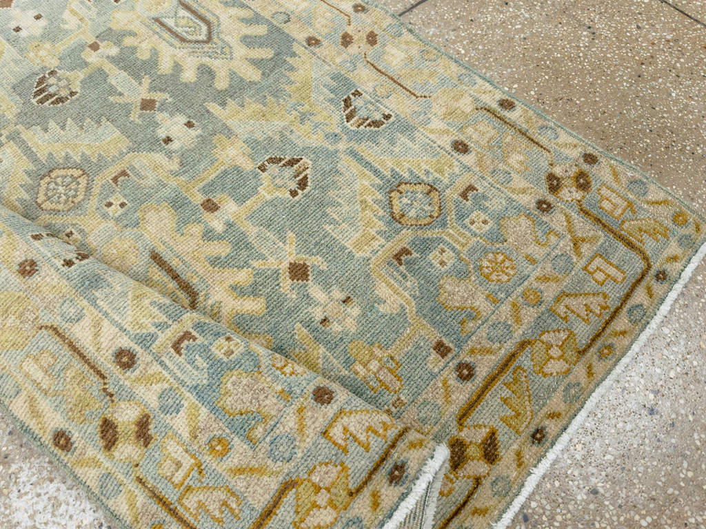 Vintage Persian Malayer Throw Rug, No.26409 - Staging