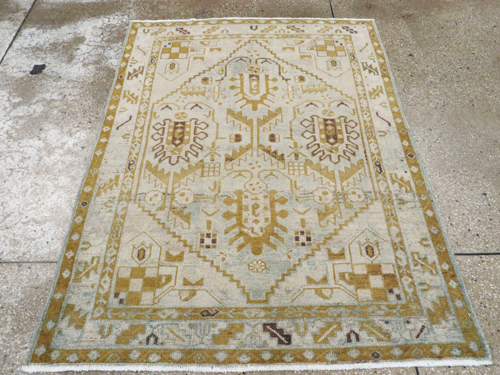 Vintage Persian Malayer Rug (Pair: 1 of 2), No.26410 - Staging