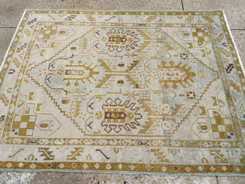 Vintage Persian Malayer Rug (Pair: 1 of 2), No.26410 - Staging