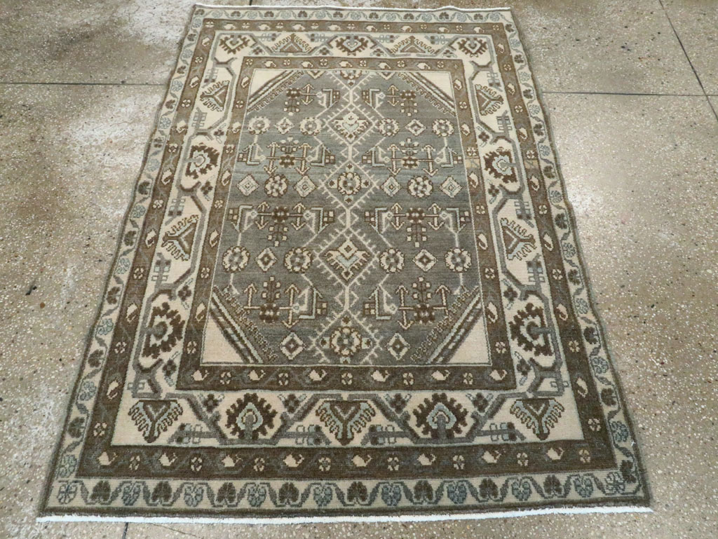 Vintage Persian Malayer Rug, No.26418 - Staging