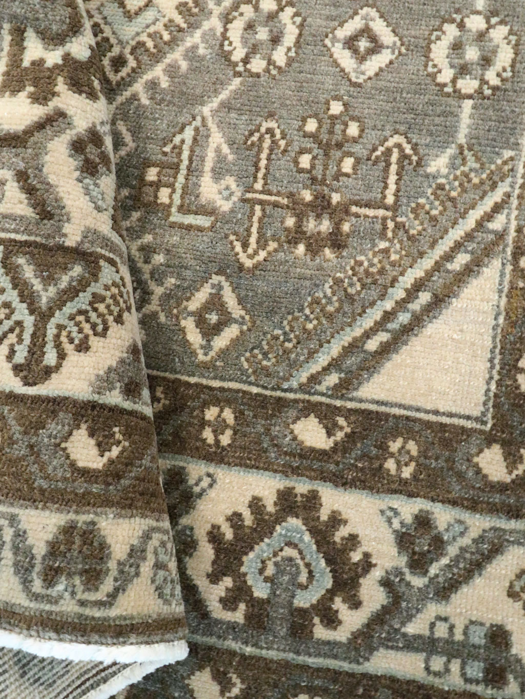 Vintage Persian Malayer Rug, No.26418 - Staging