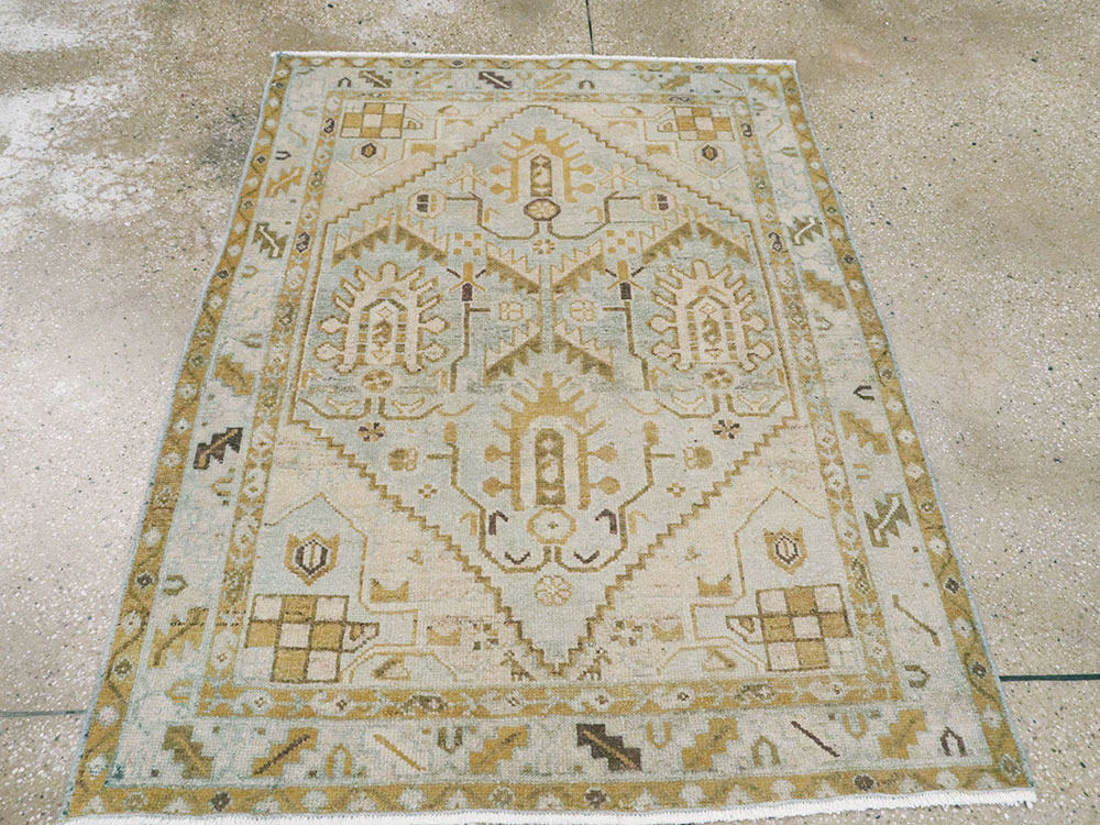 Vintage Persian Malayer Rug (Pair: 2 of 2), No.26419 - Staging