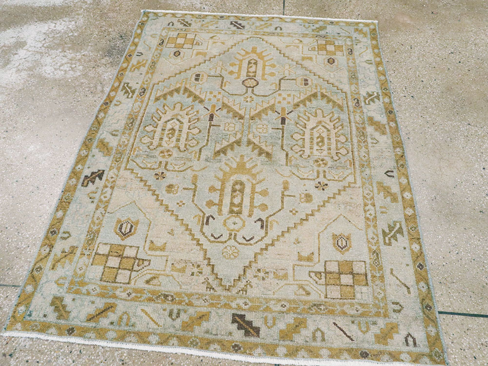 Vintage Persian Malayer Rug (Pair: 2 of 2), No.26419 - Staging