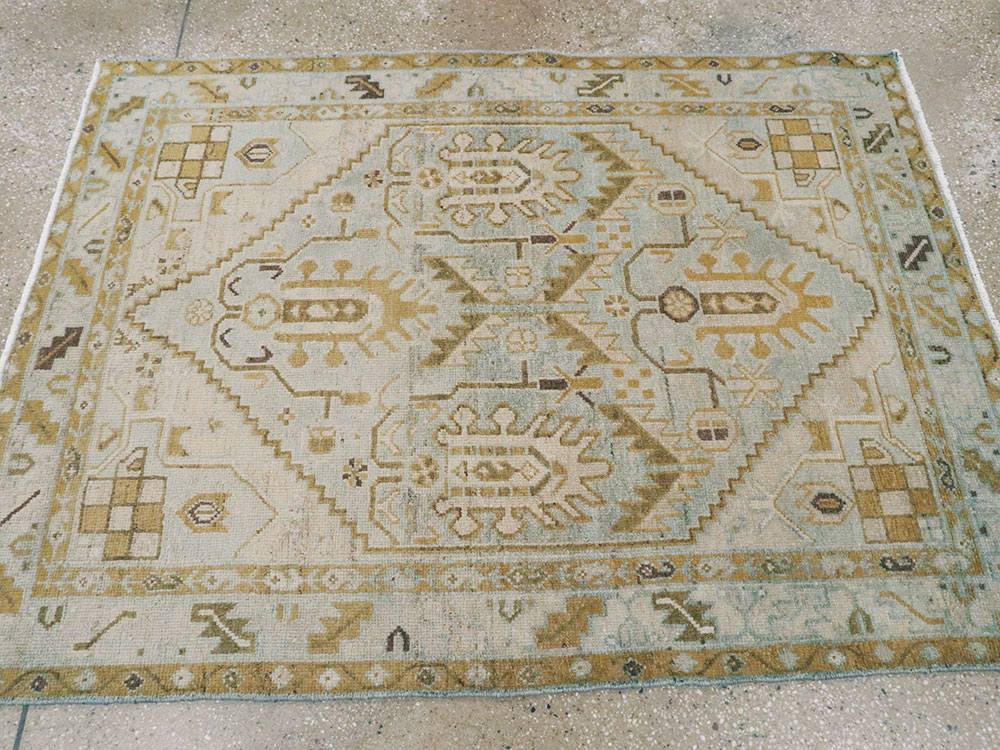 Vintage Persian Malayer Rug (Pair: 2 of 2), No.26419 - Staging