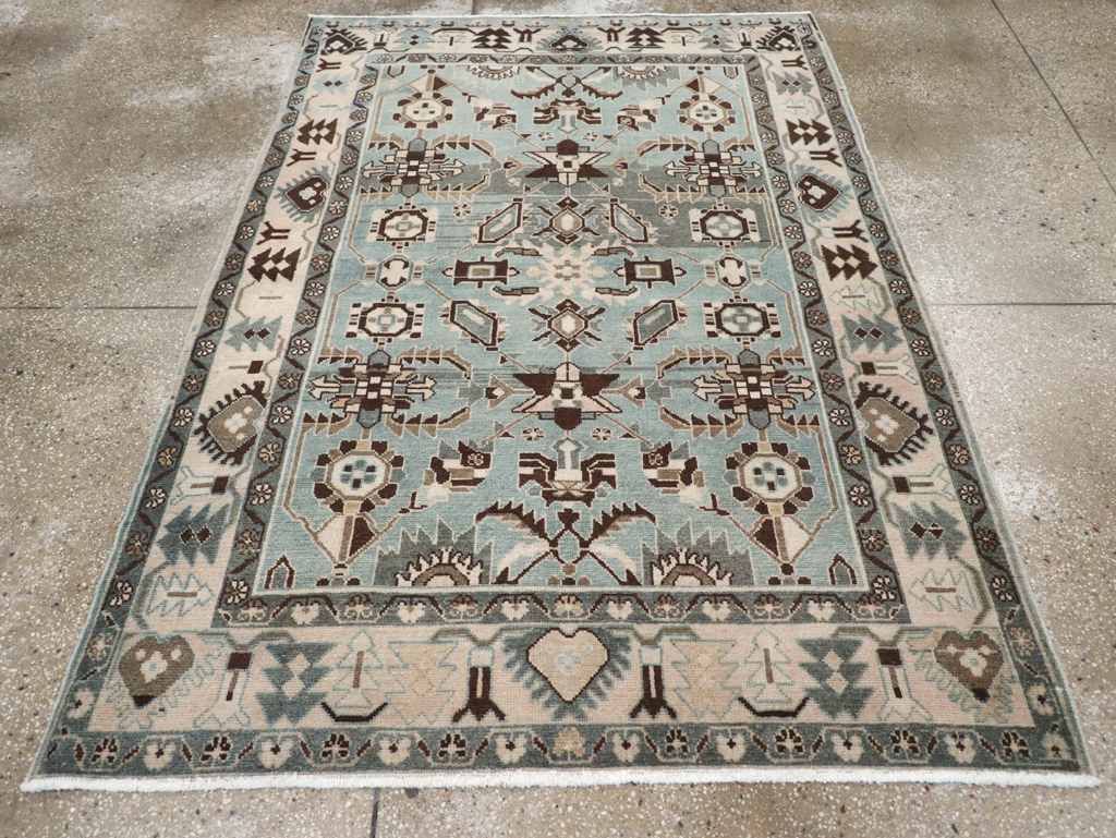 Vintage Persian Malayer Rug, No.26422 - Staging