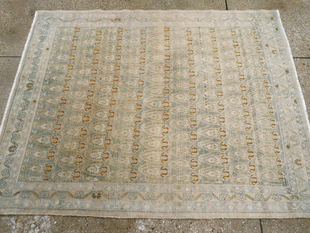 Vintage Persian Malayer Throw Rug, No.26423 - Staging