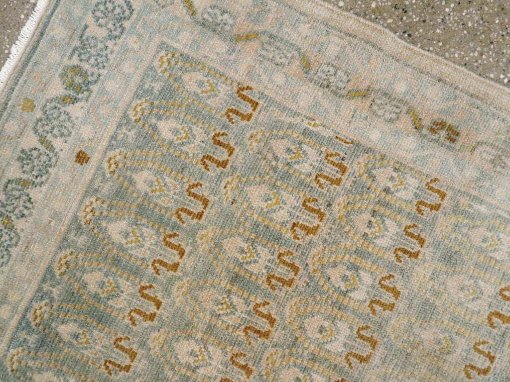 Vintage Persian Malayer Throw Rug, No.26423 - Staging