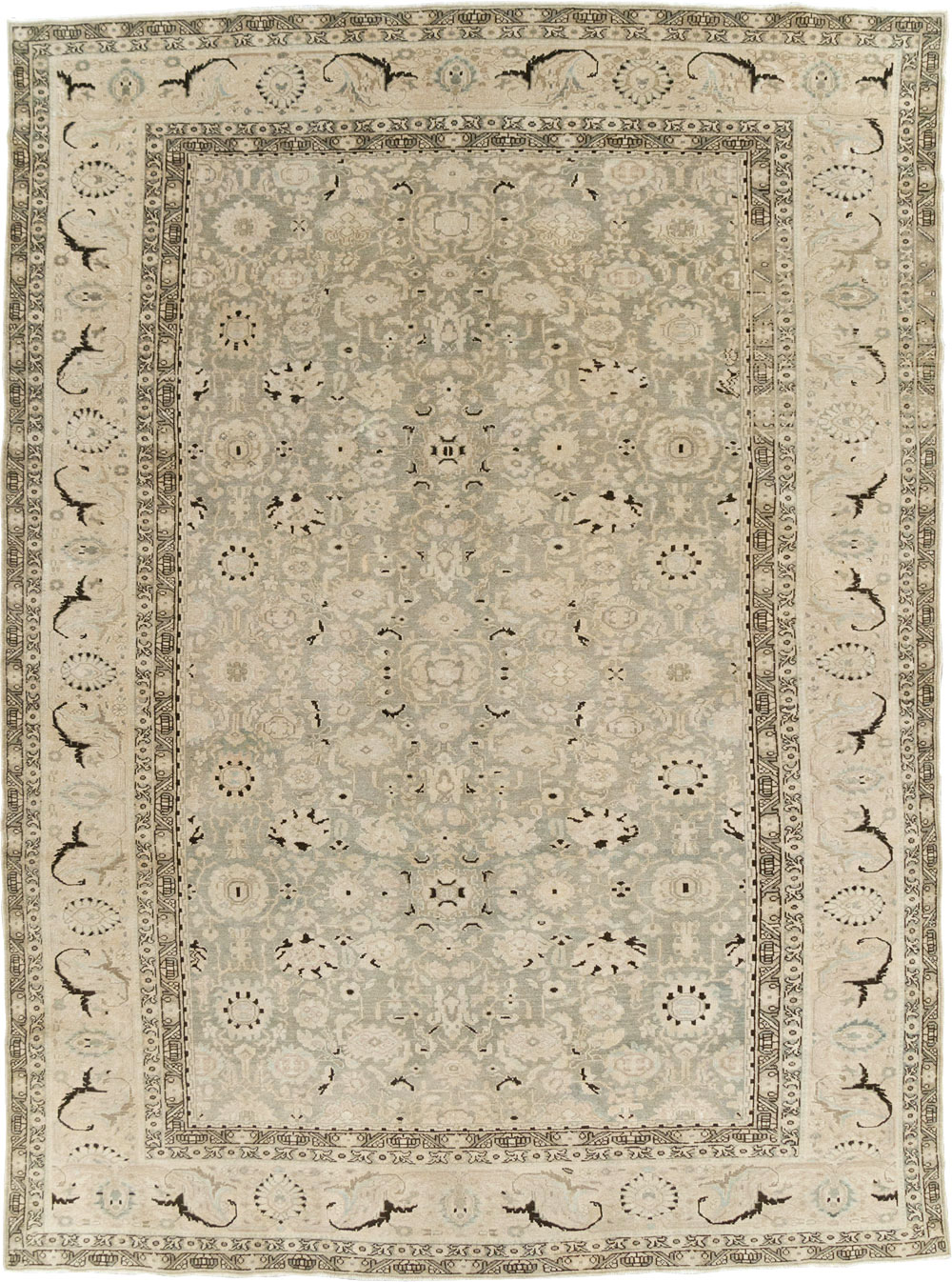 Vintage Persian Malayer Room Size Carpet, No.26424 - Staging