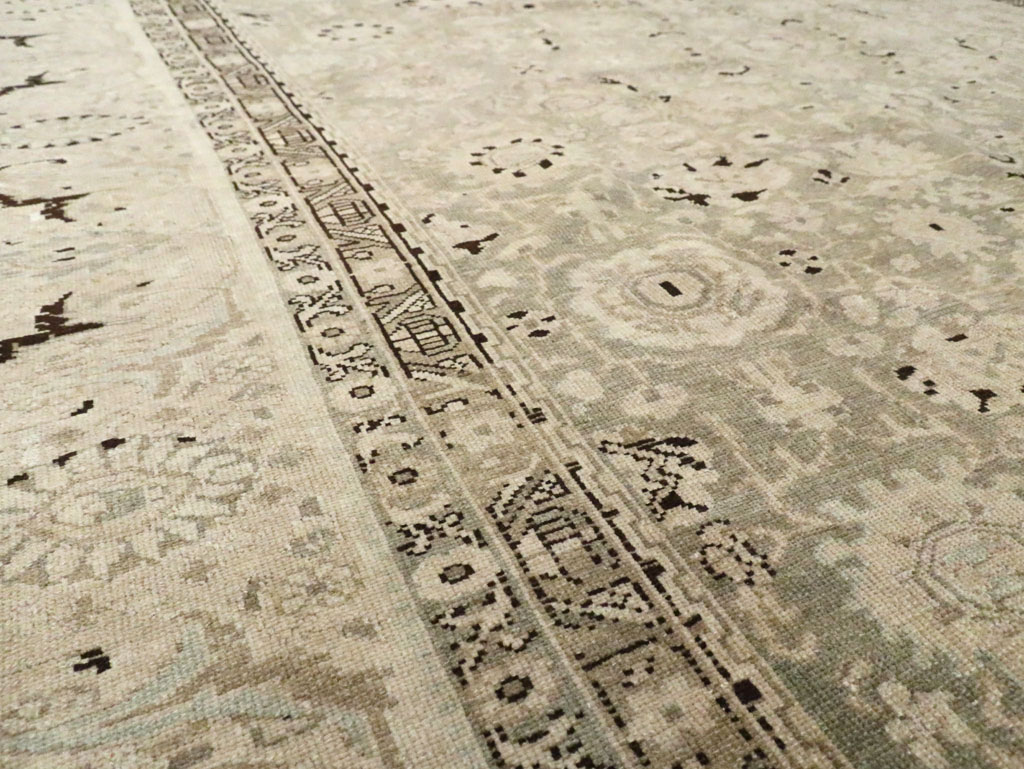 Vintage Persian Malayer Room Size Carpet, No.26424 - Staging