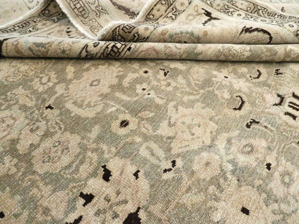 Vintage Persian Malayer Room Size Carpet, No.26424 - Staging