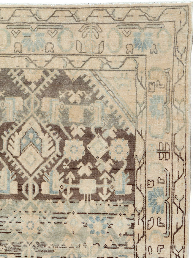 Vintage Persian Malayer Throw Rug, No.26427 - Staging