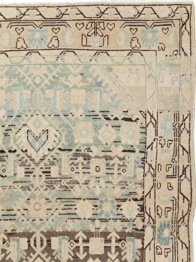 Vintage Persian Malayer Throw Rug, No.26427 - Staging