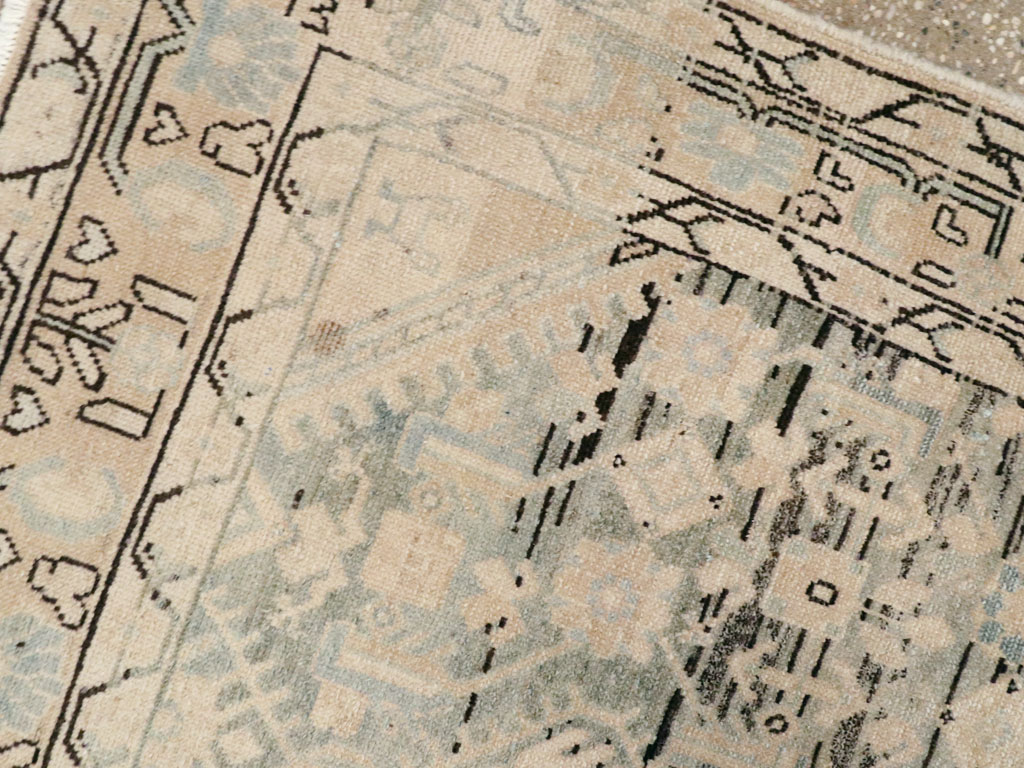 Vintage Persian Malayer Throw Rug, No.26427 - Staging