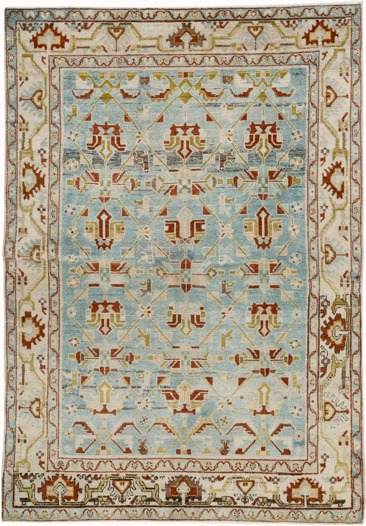 Vintage Persian Malayer Rug, No.26433 - Staging