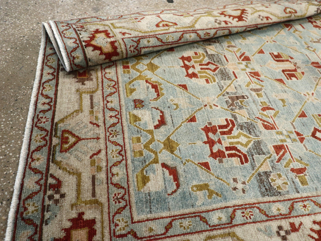 Vintage Persian Malayer Rug, No.26433 - Staging