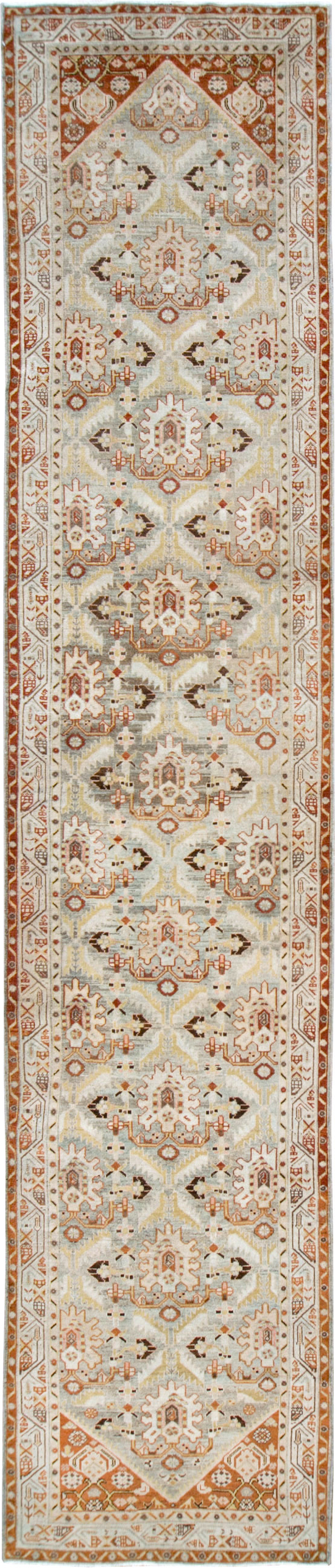 Vintage Persian Malayer Runner (Pair: 2 of 2), No.26438 - Staging