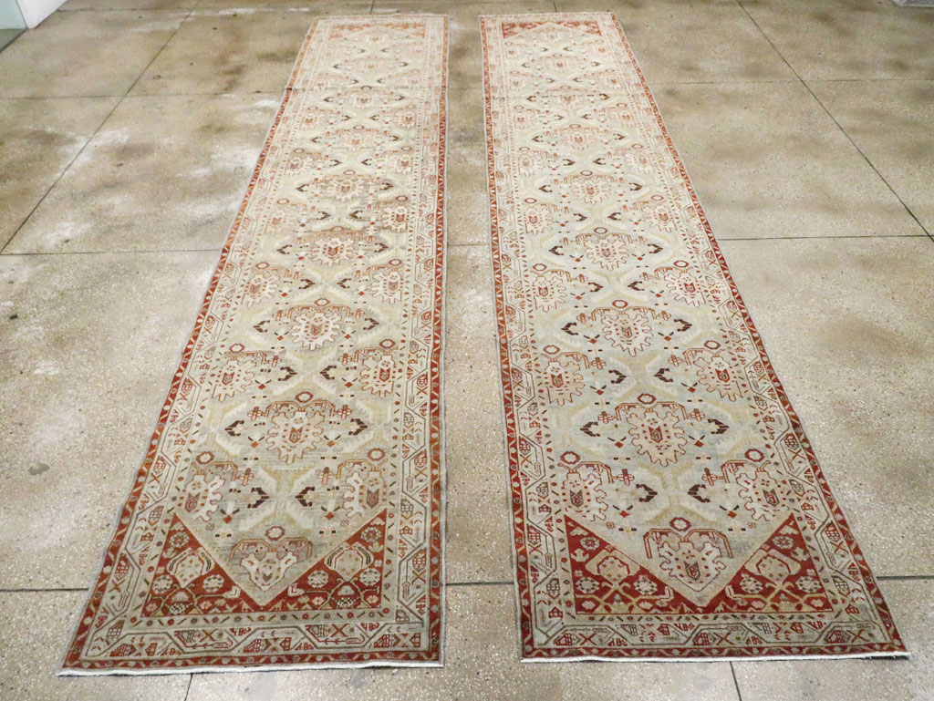 Vintage Persian Malayer Runner (Pair: 2 of 2), No.26438 - Staging