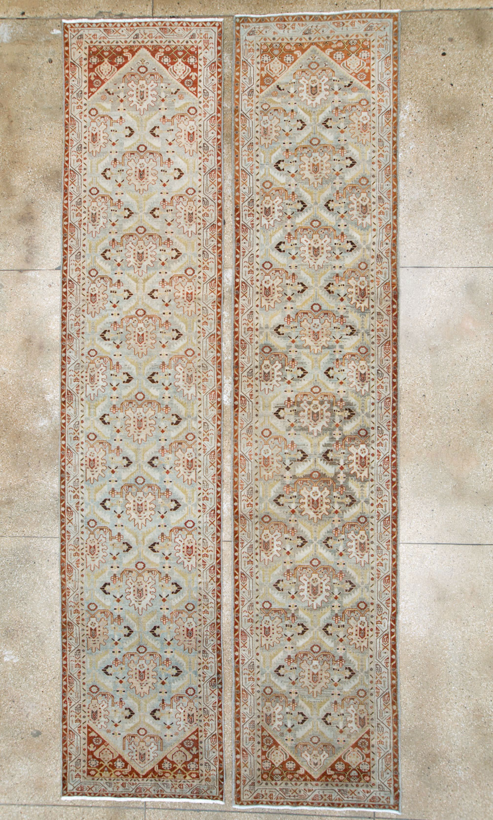 Vintage Persian Malayer Runner (Pair: 2 of 2), No.26438 - Staging