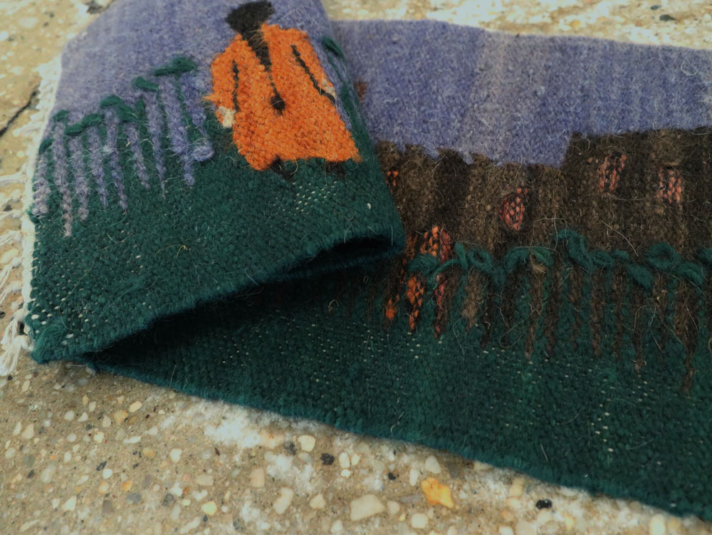 Vintage Turkish Pictorial Kilim, No.26457 - Staging