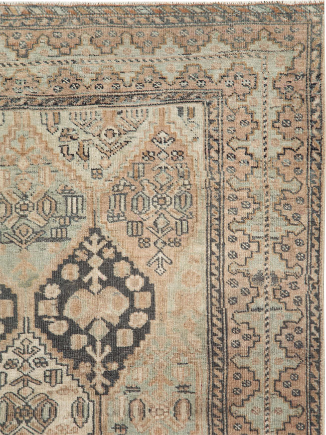 Antique Persian Afshar Accent Rug, No.26460 - Staging