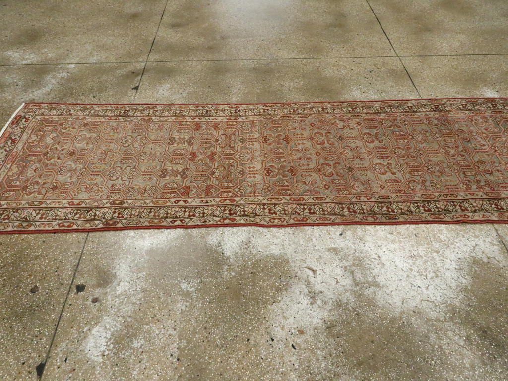 Antique Persian Malayer Long Runner, No.26487 - Staging