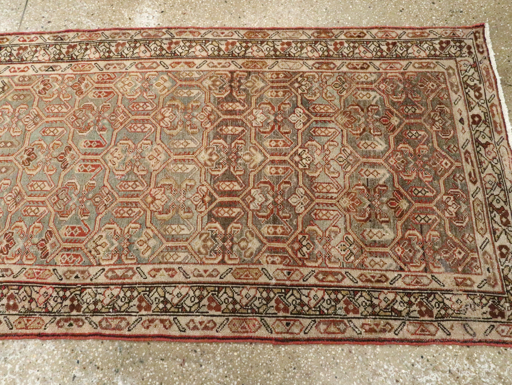 Antique Persian Malayer Long Runner, No.26487 - Staging