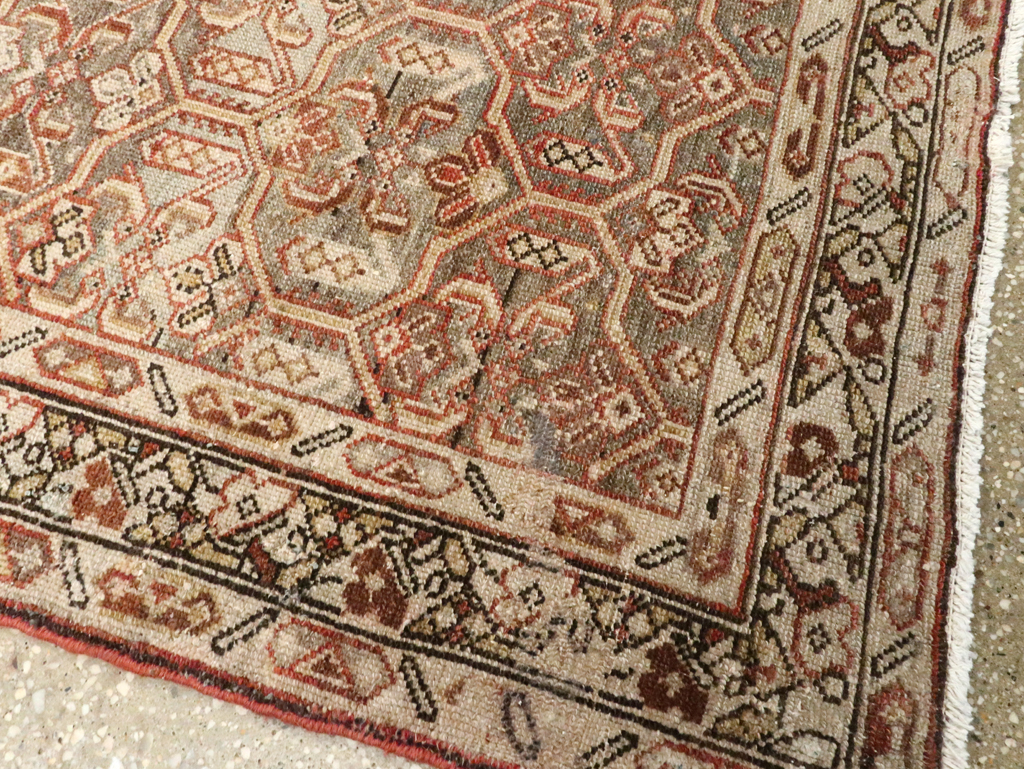 Antique Persian Malayer Long Runner, No.26487 - Staging