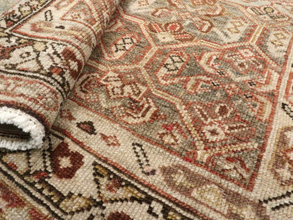 Antique Persian Malayer Long Runner, No.26487 - Staging