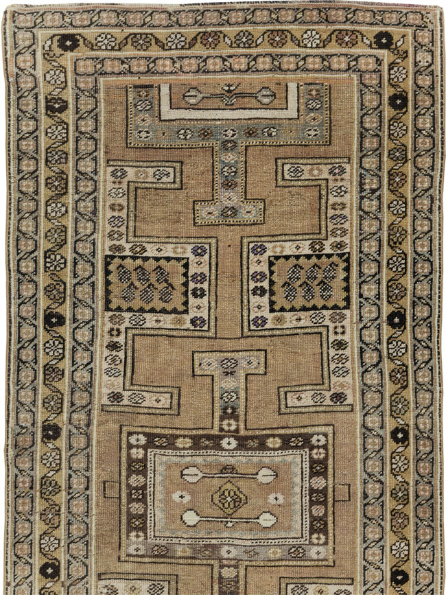 Antique Persian Kurd Runner, No.26493 - Staging
