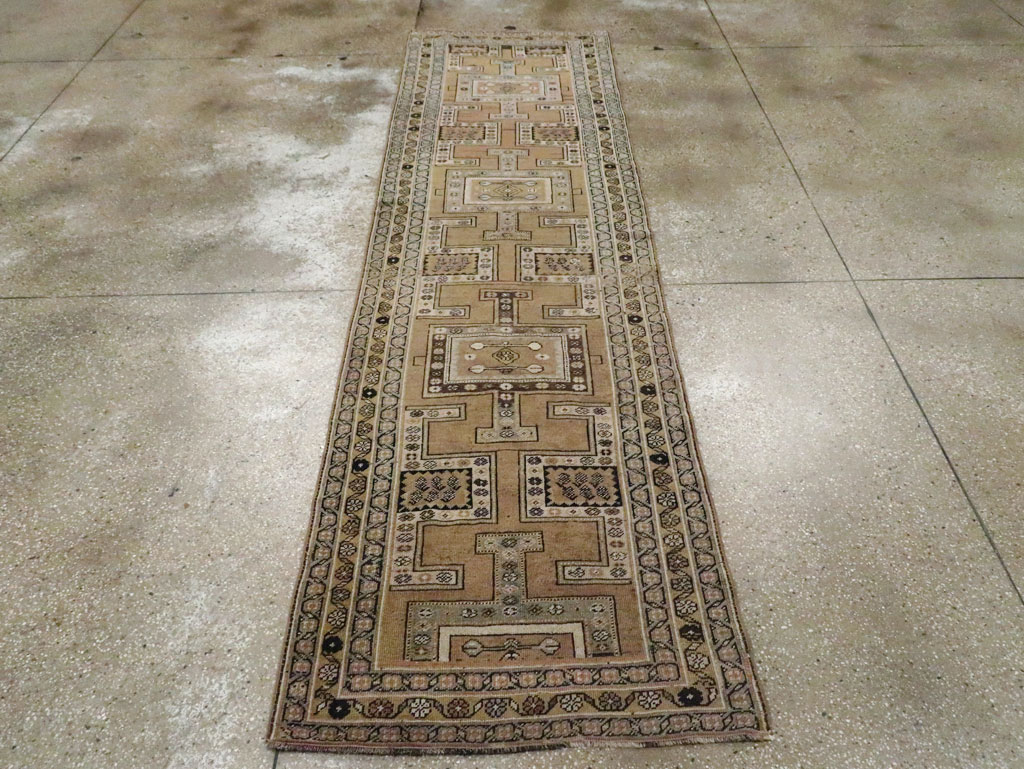 Antique Persian Kurd Runner, No.26493 - Staging