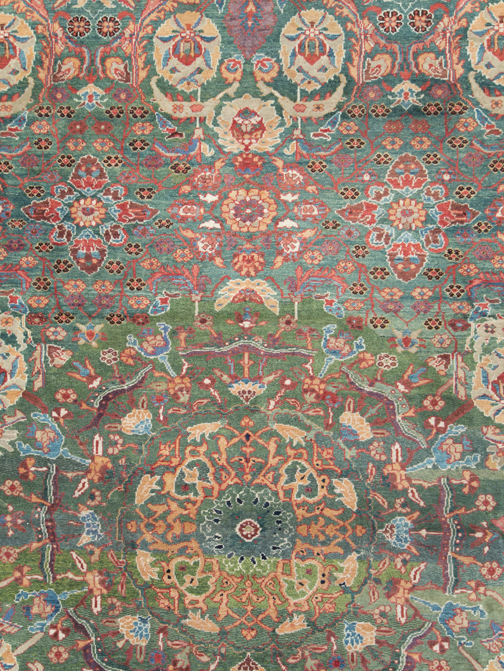 Antique Persian Mahal Oversize Carpet, No.26505 - Staging