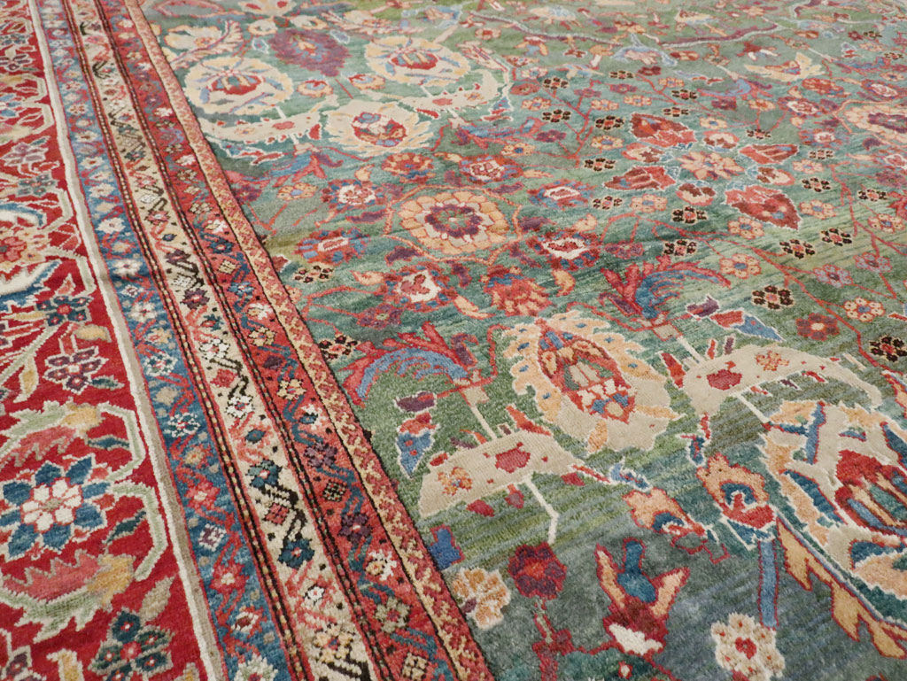 Antique Persian Mahal Oversize Carpet, No.26505 - Staging