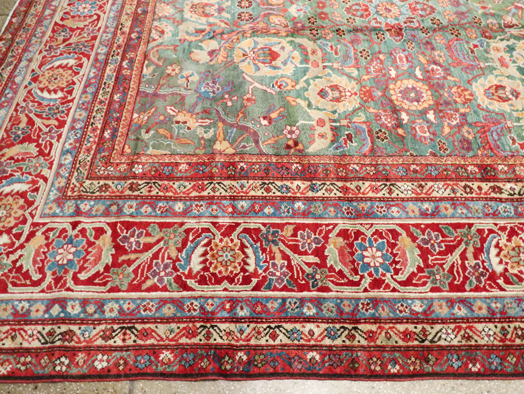 Antique Persian Mahal Oversize Carpet, No.26505 - Staging