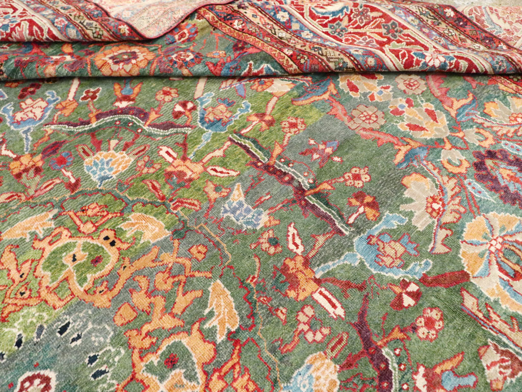 Antique Persian Mahal Oversize Carpet, No.26505 - Staging