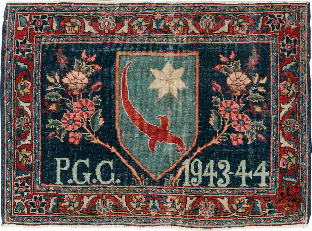 Antique Pictorial Tabriz Rug, No.26506 - Staging