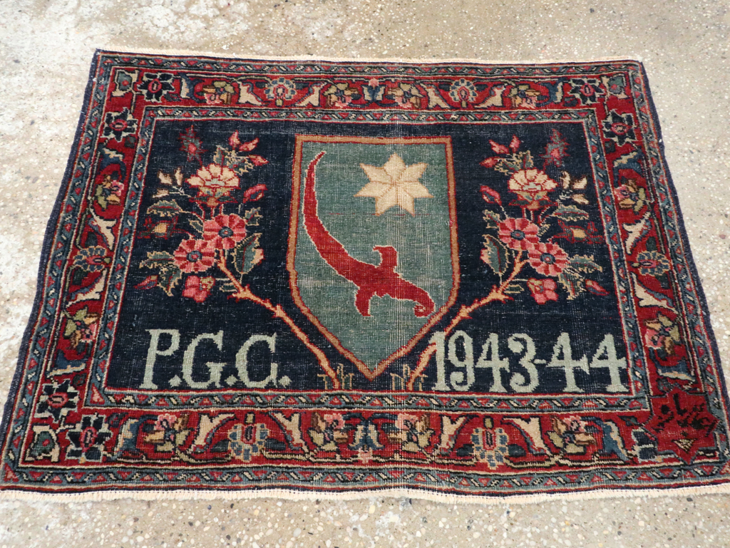 Antique Pictorial Tabriz Rug, No.26506 - Staging