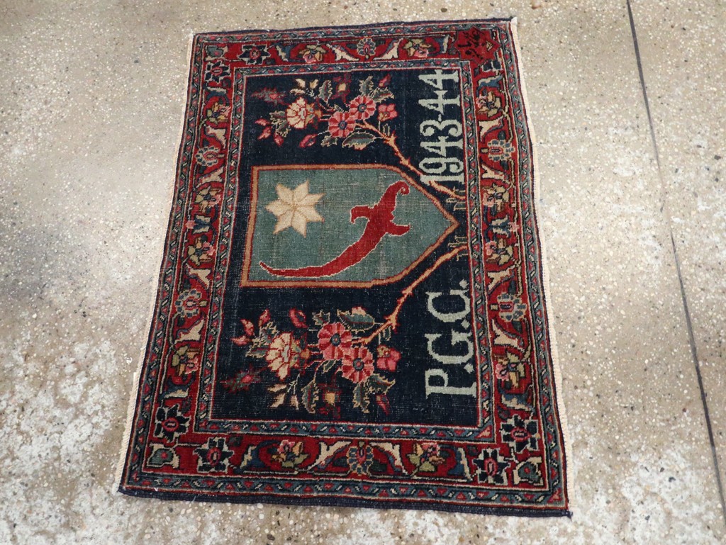 Antique Pictorial Tabriz Rug, No.26506 - Staging