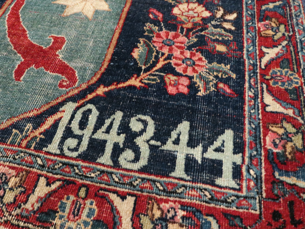 Antique Pictorial Tabriz Rug, No.26506 - Staging