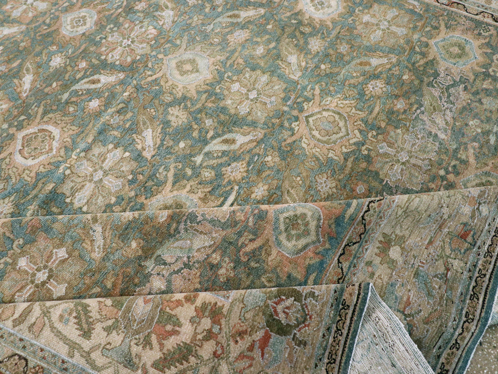 Antique Persian Malayer Room Size Carpet, No.26510 - Staging