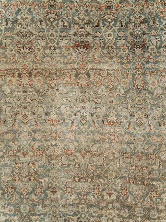 Antique Persian Bidjar Large Room Size Carpet, No.26516 - Staging
