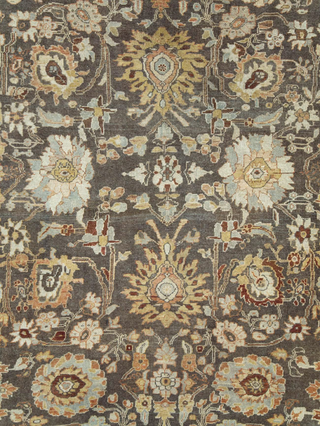 Antique Persian Mahal Large Oversize Carpet, No.26522 - Staging