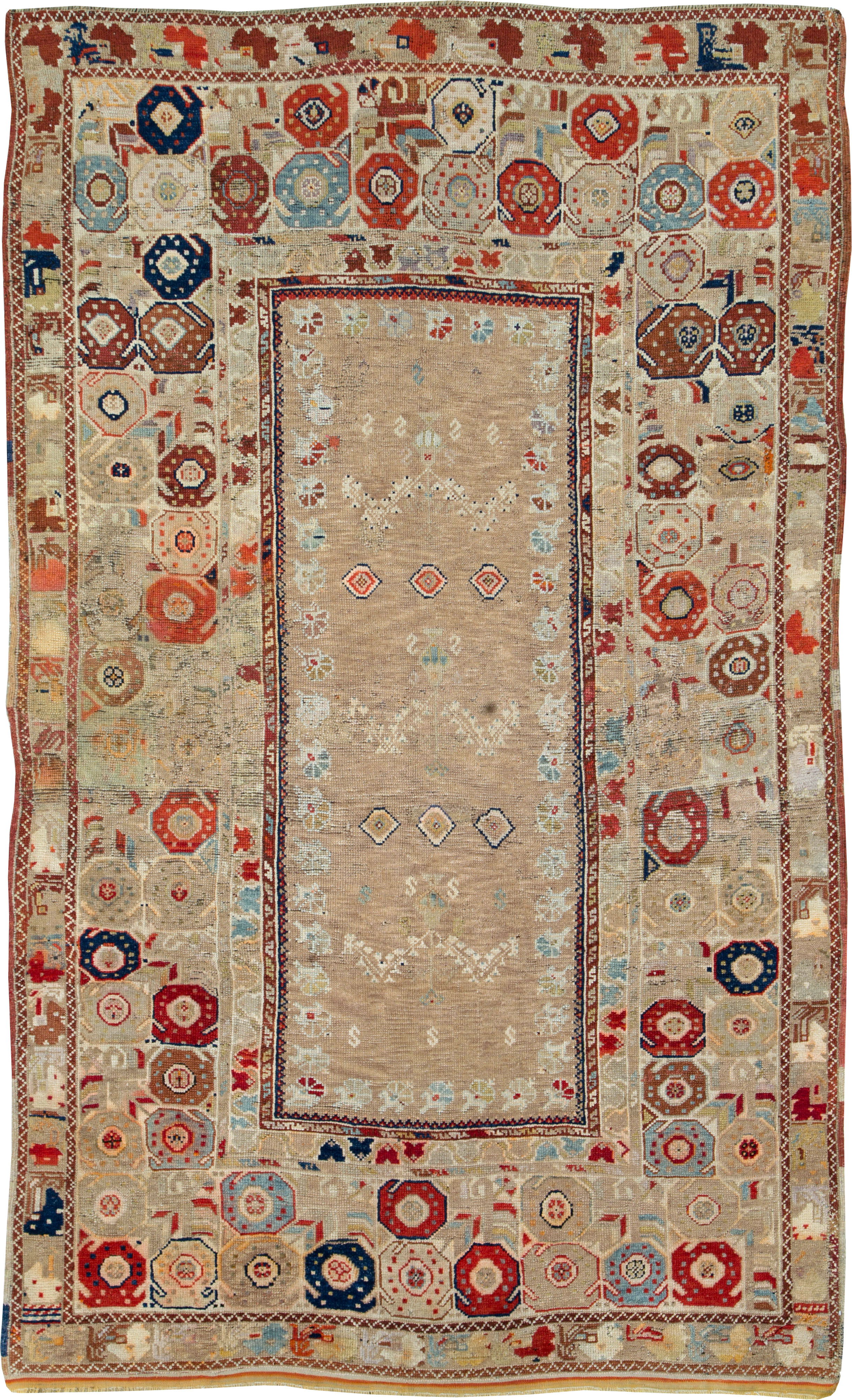 Antique Persian Kurdish Rug, No.26530 - Staging