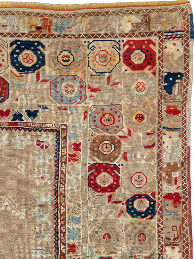 Antique Persian Kurdish Rug, No.26530 - Staging